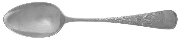 Marguerite-Engraved (Sterling, 1885) Monogram Teaspoon