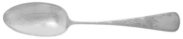 Marguerite-Engraved (Sterling, 1885) Monogram Tablespoon (Serving Spoon)