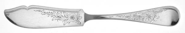 Marigold (Sterling, 1880) Flat Handle Bright Cut Master Butter
