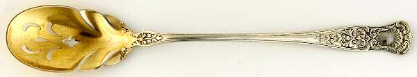 Maryland (Sterling, 1896) Pierced Bowl Short Handle Olive Spoon