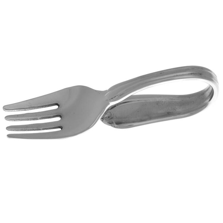 Melon Bud (Stainless) Baby Fork with Curved Handle HC