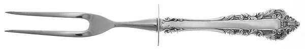 Medici (Sterling, 1971) Large Stainless-Prong Roast Carving Fork