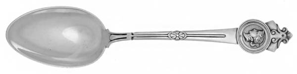 Medallion (Sterling, 1864) Spoon-Dessert/Oval Soup