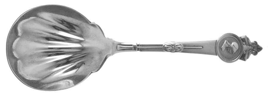 Medallion (Sterling, 1864) Small Solid Berry/Casserole Spoon