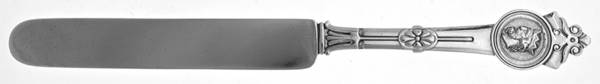 Medallion (Sterling, 1864) Solid Dessert/Tea Knife