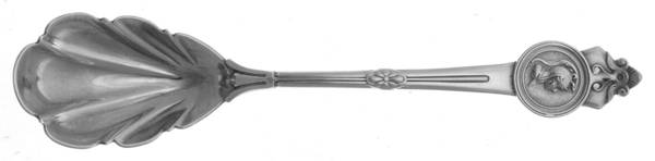 Medallion (Sterling, 1864) Sugar Shell Spoon