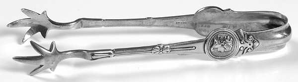 Medallion (Sterling, 1864) Large Sugar Tongs