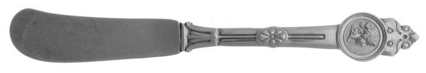 Medallion (Sterling, 1864) Flat Handle Butter Spreader