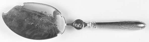 Medallion (Sterling, 1864) Ice Cream Server with Silverplate Blade