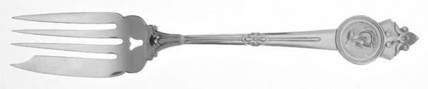 Medallion (Sterling, 1864) Pastry Fork