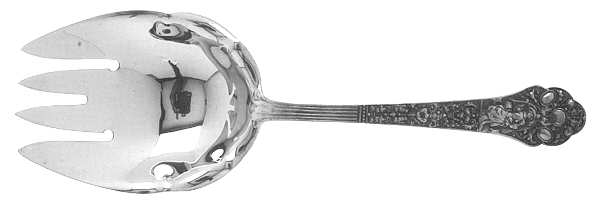 Medici-Old (Sterling, 1880, No Monograms) Solid Salad Serving Fork