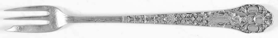 Medici-Old (Sterling, 1880, No Monograms) Cocktail/Seafood Fork