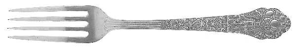 Medici-Old (Sterling, 1880, No Monograms) Solid Youth Tea Fork