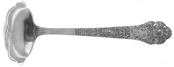 Medici-Old (Sterling, 1880, No Monograms) Solid Gravy Ladle