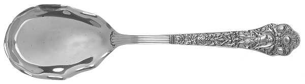 Medici-Old (Sterling, 1880, No Monograms) Sugar Shell Spoon
