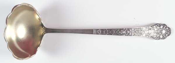 Medici-Old (Sterling, 1880, No Monograms) Large Solid Soup Ladle