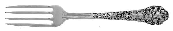 Medici-Old (Sterling, 1880, No Monograms) Fork