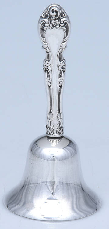 Melrose (Sterling, 1948, No Monograms) Plated Bell with Sterling Handle