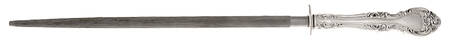 Melrose (Sterling, 1948, No Monograms) Large Roast Knife Sharpener wSteel Rod