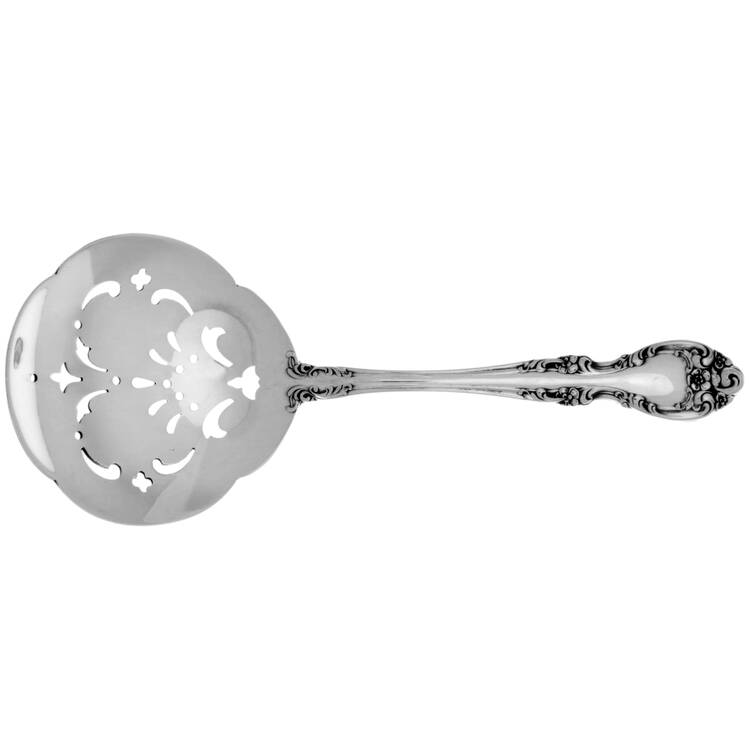 Melrose (Sterling, 1948, No Monograms) Solid Bon Bon Spoon with Pierced Bowl