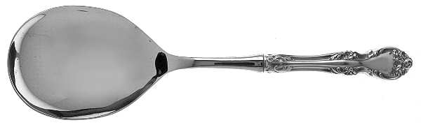 Melrose (Sterling, 1948, No Monograms) Smooth Casserole Spoon with Stainless Bowl