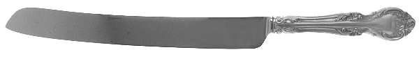 Melrose (Sterling, 1948, No Monograms) Wedding Cake Knife with Stainless Blade