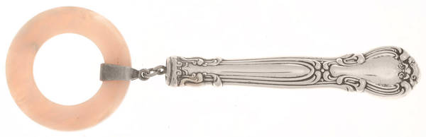 Chantilly (Sterling, 1895, Lion-Anchor-G, No Mono) Teething Ring