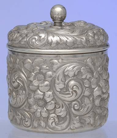 Sterling Hollowware Small Tea Caddy & Lid