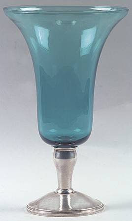 Sterling Hollowware Crystal Vase with Sterling Base
