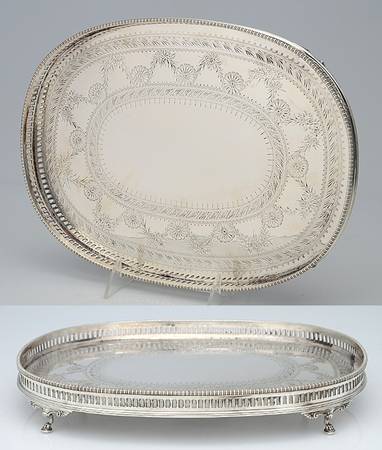 Sterling Hollowware 11" Oval Dessert Tray