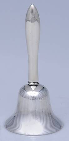 Sterling Hollowware Plated Bell with Sterling Handle