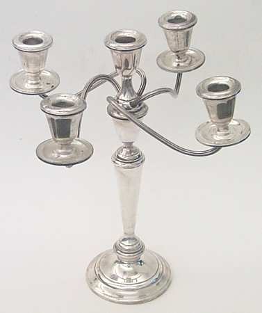 Sterling Hollowware Large 5-Light Candelabra