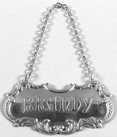 Sterling Decanter Label Decanter Label
