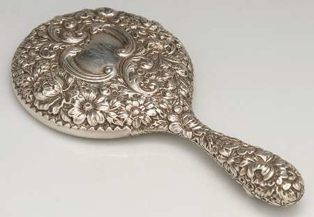 Sterling Hollowware Mirror with Handle