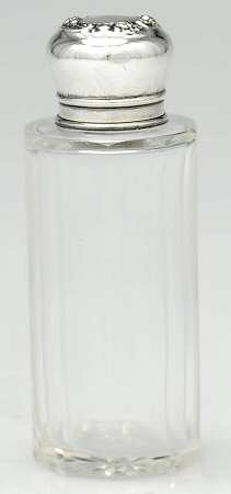 Sterling Hollowware Glass Cologne Bottle with Sterling Screw Top