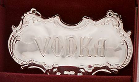Silverplate Hollowware Decanter Label