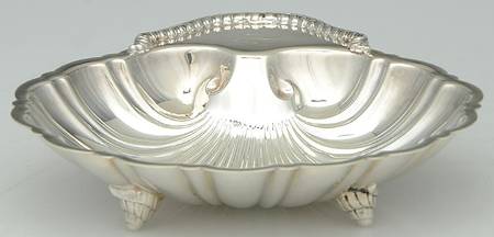 Silverplate Hollowware Small Plated Shell Bon Bon Bowl