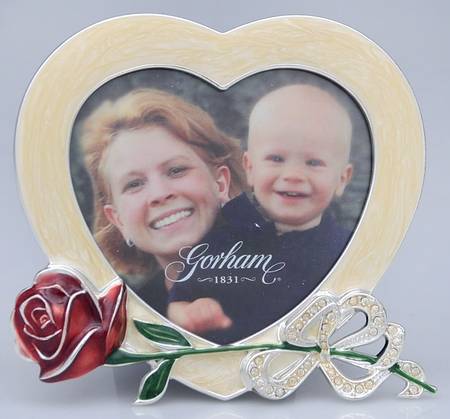 Silverplate Hollowware Heart Picture Frame
