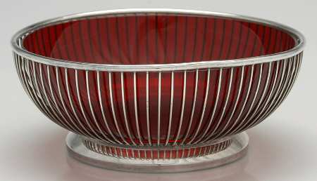 Silverplate Hollowware Round Silverplate Centerpiece