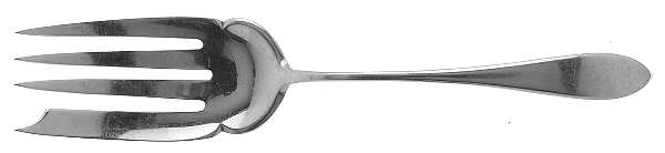Mothers-Old (Sterling, 1875) Small Solid Cold Meat Serving Fork