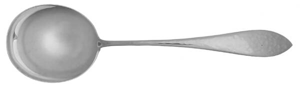 Mothers-Hammered (Sterling, 1875) Round Bowl Soup Spoon (Gumbo)