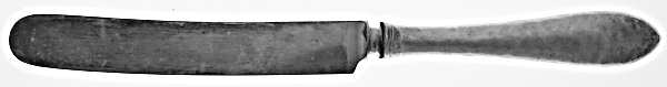 Mothers-Hammered (Sterling, 1875) Old French Hollow Knife with Bolster