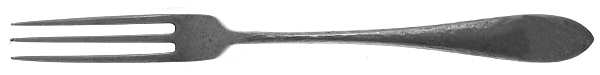 Mothers-Hammered (Sterling, 1875) Strawberry Fork