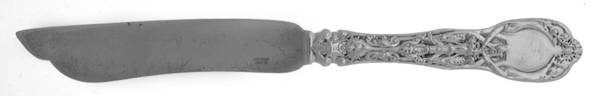 Mythologique (Sterling, 1894, Old, NoBeads, NoFaceBow) Individual Solid Fish Knife
