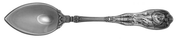 Mythologique (Sterling, 1894, Old, NoBeads, NoFaceBow) Fruit/Orange Spoon