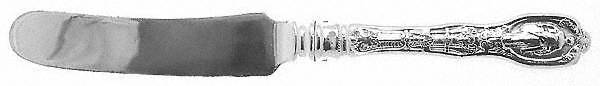 Mythologique (Sterling, 1894, Old, NoBeads, NoFaceBow) Dessert/Tea Knife with Silverplate Blade
