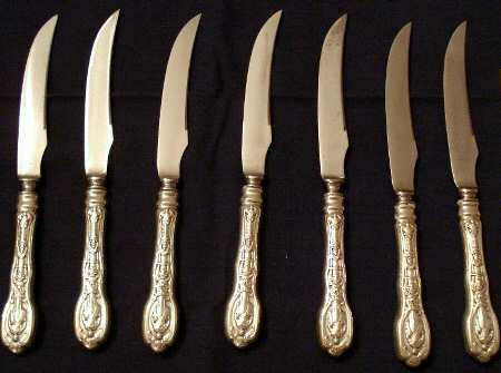 Mythologique (Sterling, 1894, Old, NoBeads, NoFaceBow) Individual Bird Knife with Stainless Blade
