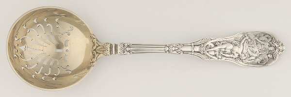 Mythologique (Sterling, 1894, Old, NoBeads, NoFaceBow) Large Sugar Sifter