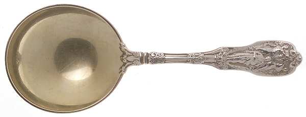 Mythologique (Sterling, 1894, Old, NoBeads, NoFaceBow) Small Solid Berry/Casserole Spoon