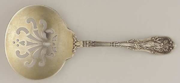 Mythologique (Sterling, 1894, Old, NoBeads, NoFaceBow) Solid Bon Bon Spoon